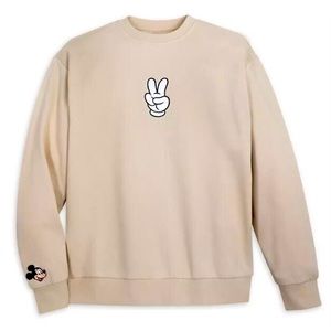 Mickey Mouse Peace Sign sweatshirt from Disney Store